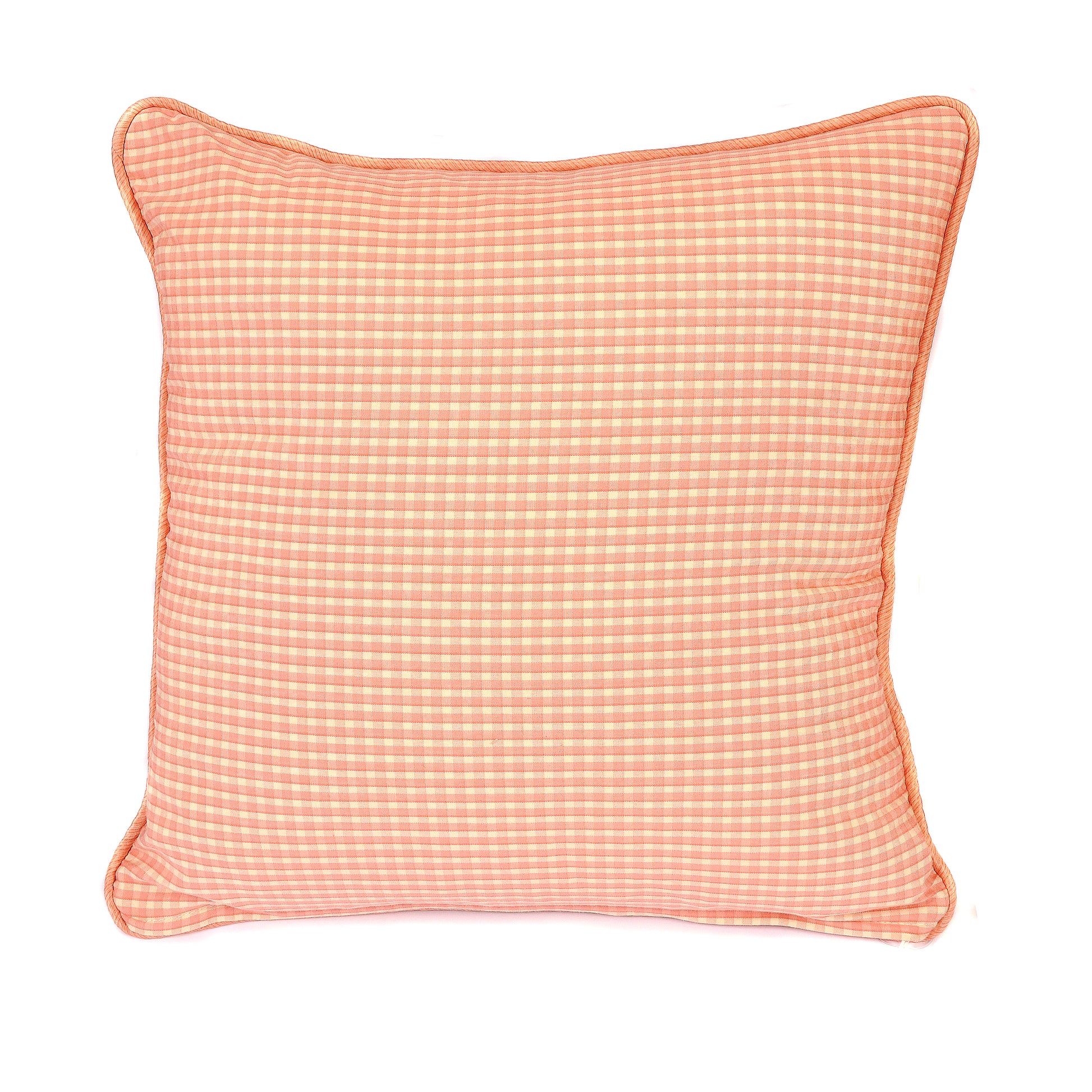 Indienne Cushion with Check Silk Back Joanna Wood Shop