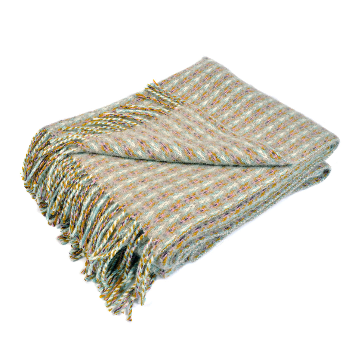 Multi-Coloured Textured Throw Not specified