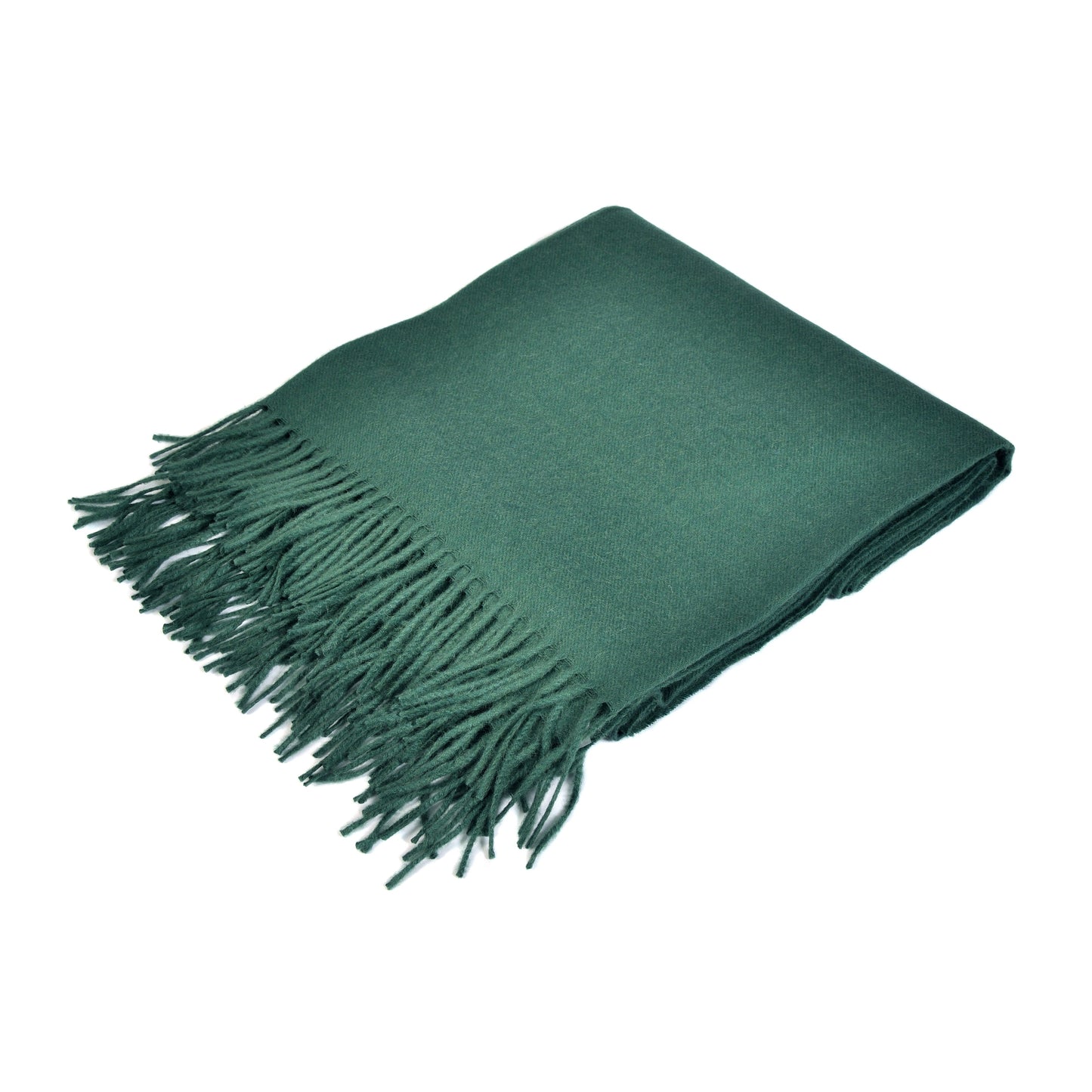 Dark Green Baby Alpaca Throw Not specified