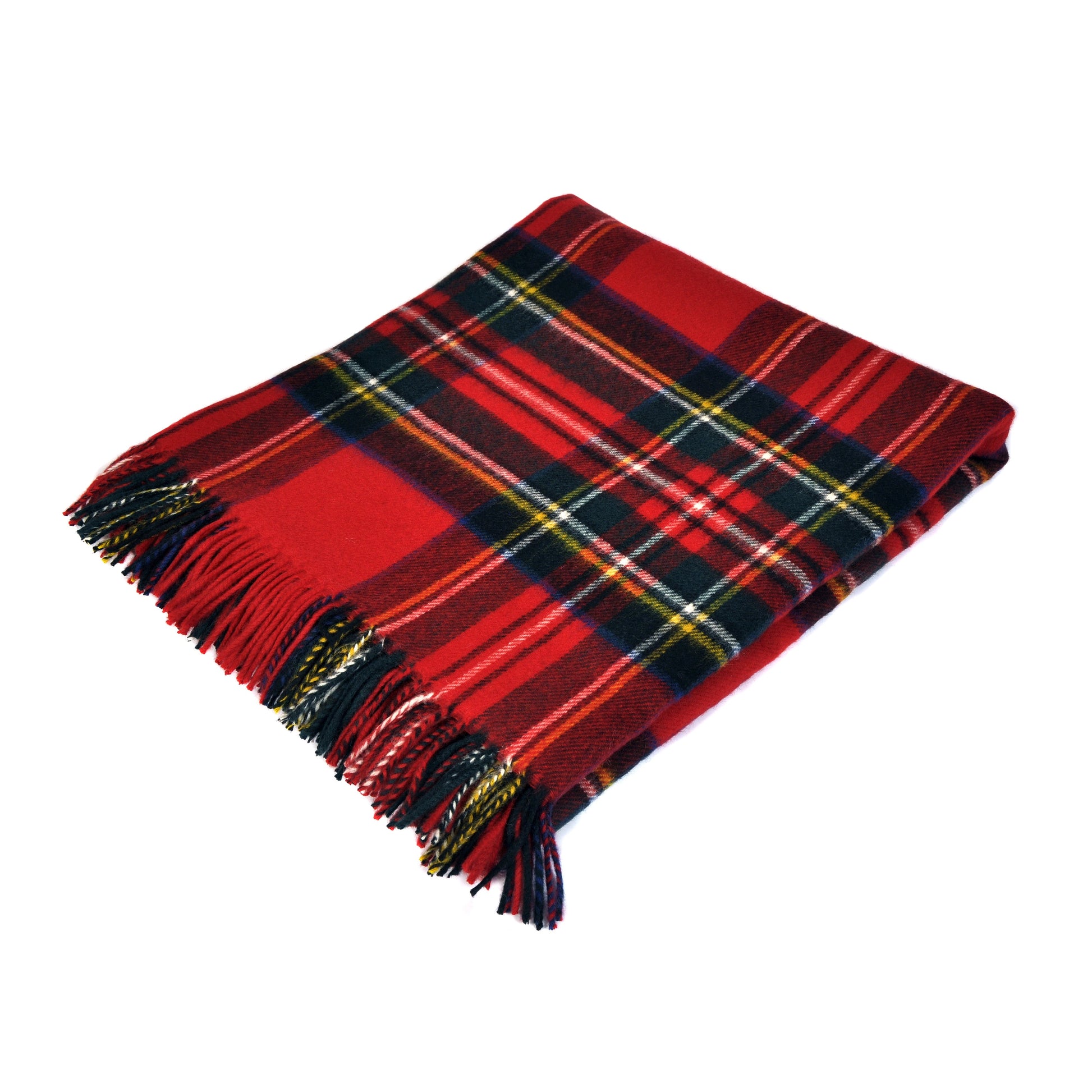 Royal Stewart Tartan Merino Throw Joanna Wood Shop