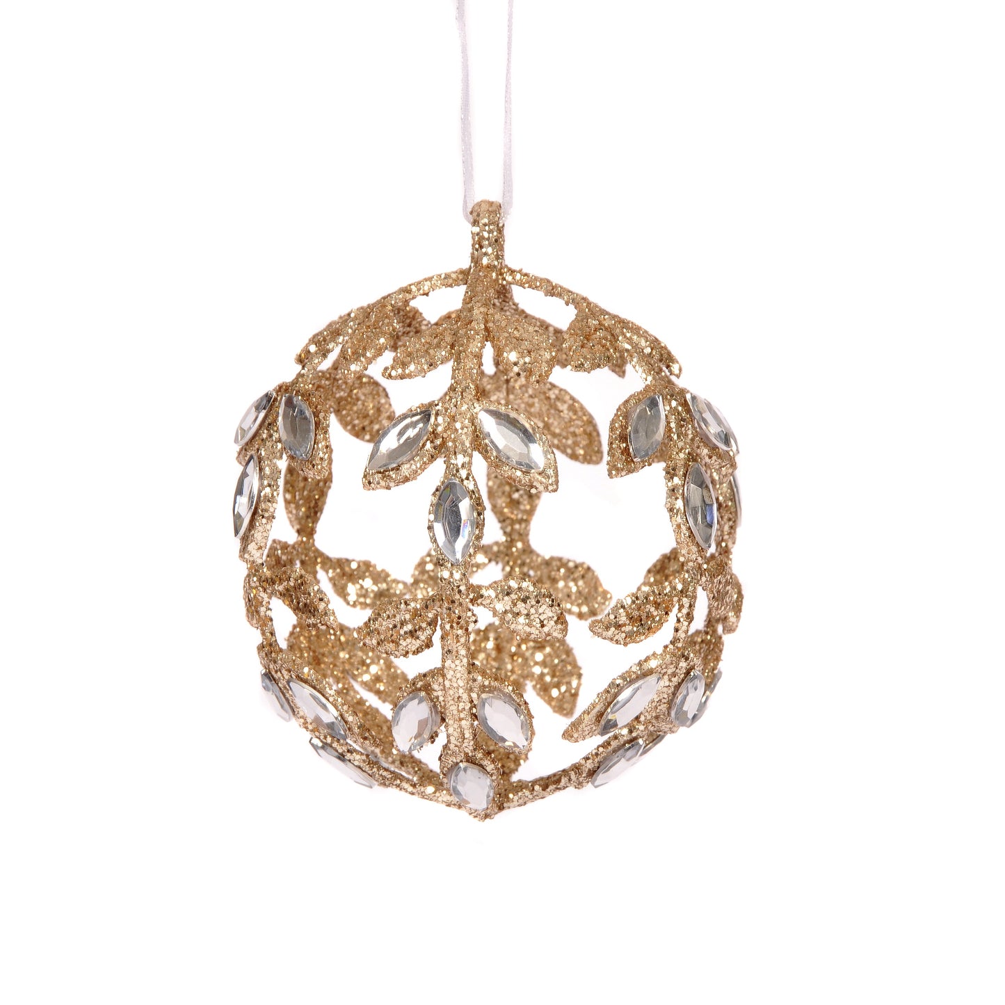 Gold Glitter Jewel Bauble Not specified