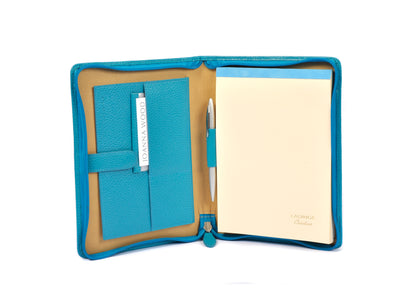Leather A5 Organiser Turquoise Joanna Wood Shop