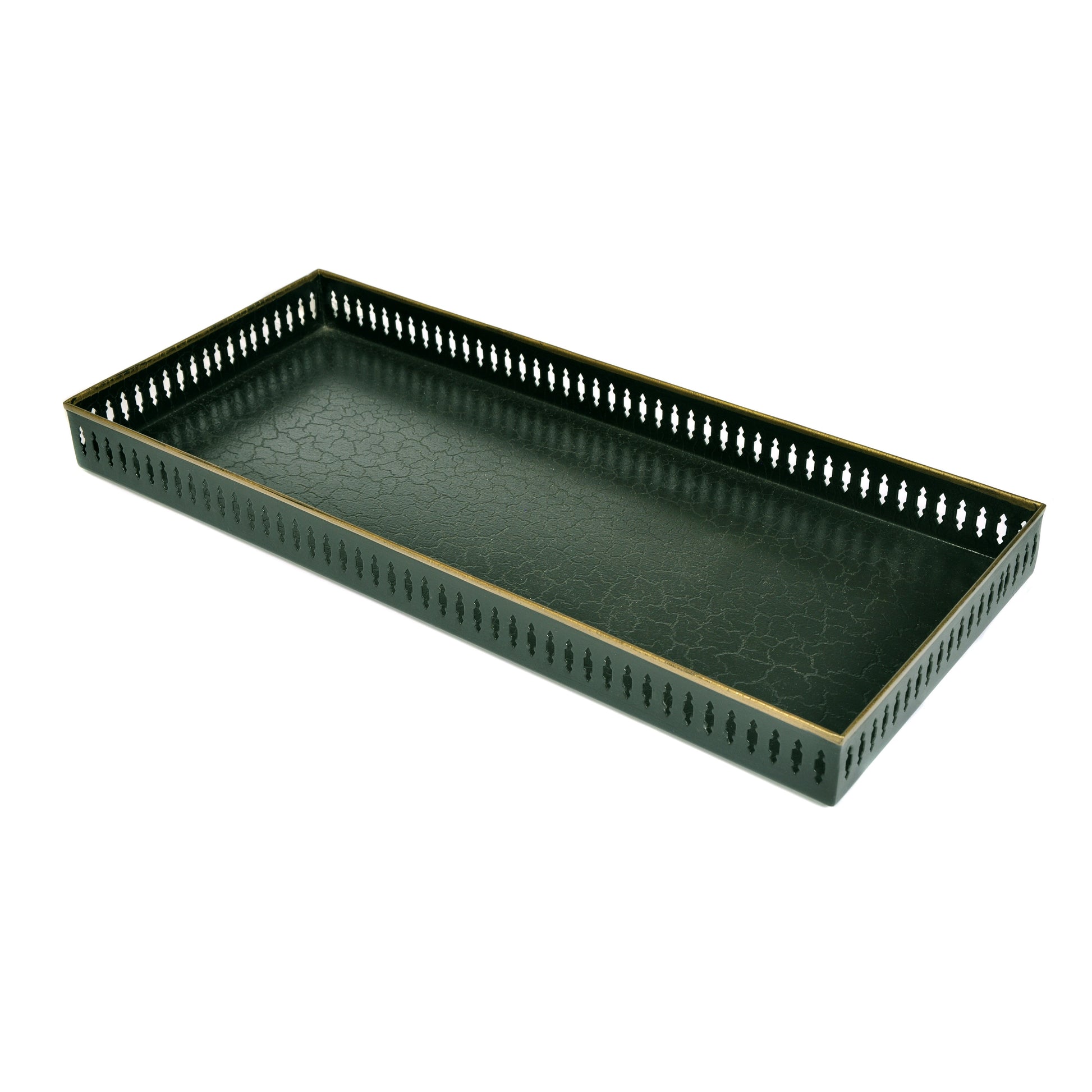 Black Narrow  Toleware Gallery Tray Joanna Wood Shop