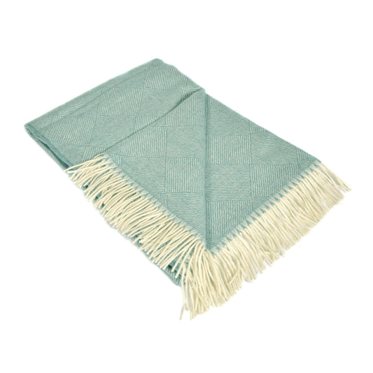 Aqua Diamonds Baby Alpaca Throw Not specified