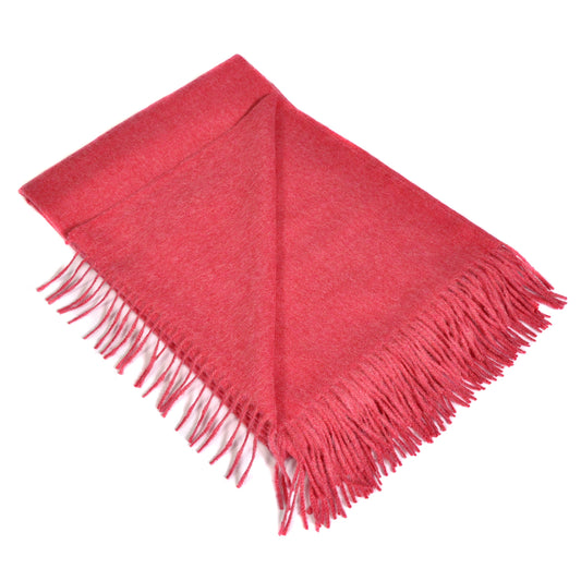 Raspberry Pink Baby Alpaca Throw Not specified