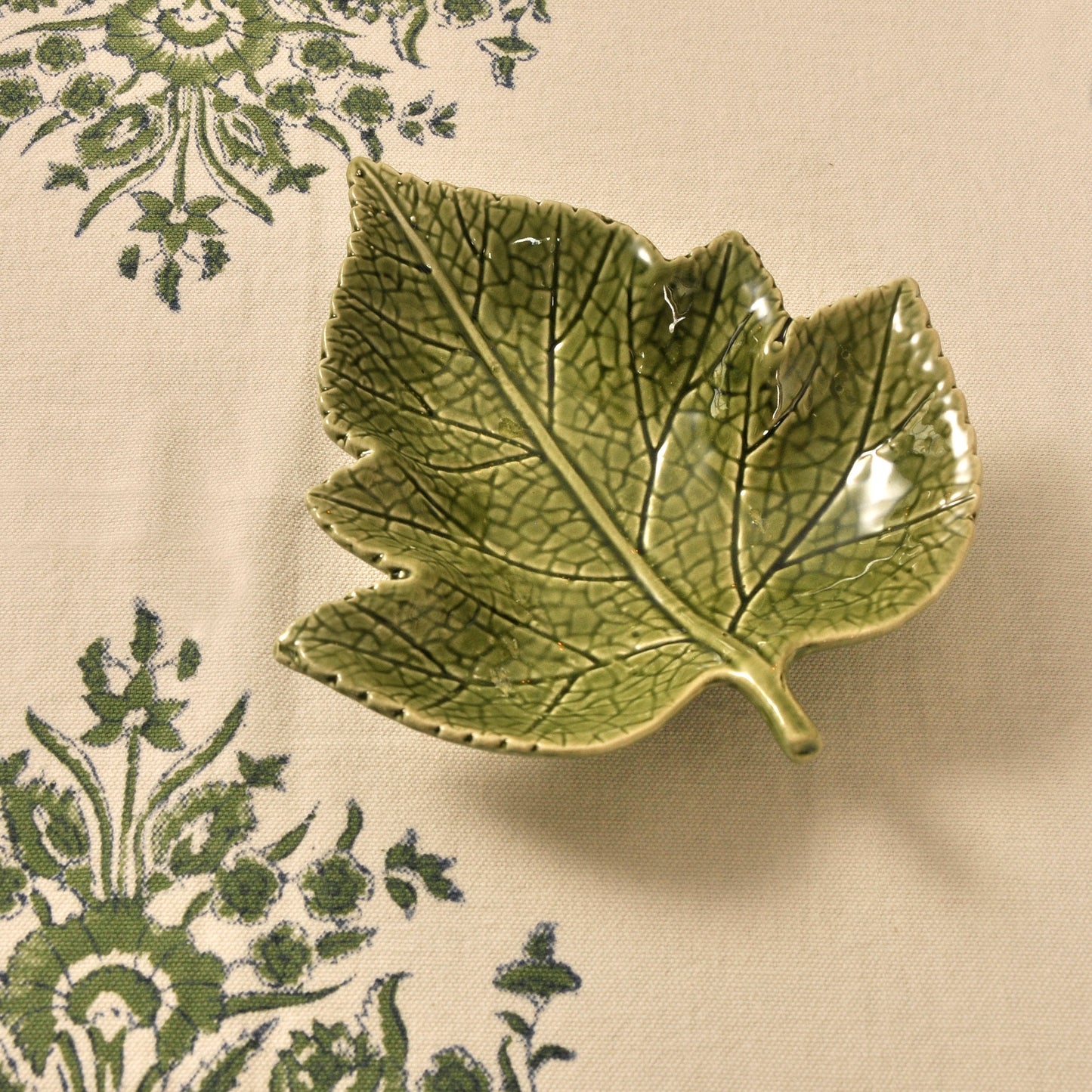 Green Ceramic Vine Leaf Joanna Wood Shop