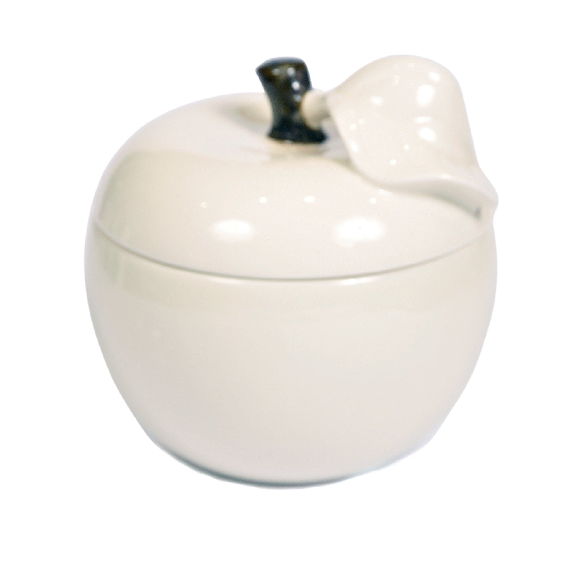 White  Ceramic Apple Pot Not specified