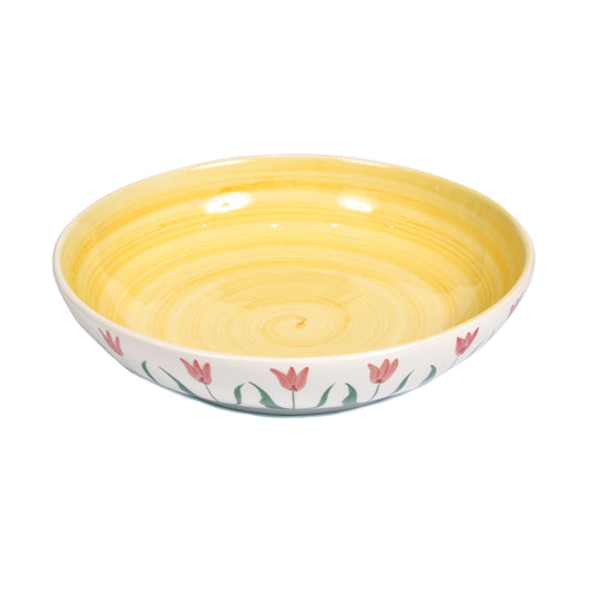 Yellow Floral Salad Bowl Not specified