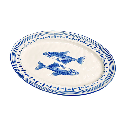 Oval Ceramic Fish Platter Not specified
