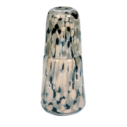 Black and Taupe Speckled Night Set Not specified