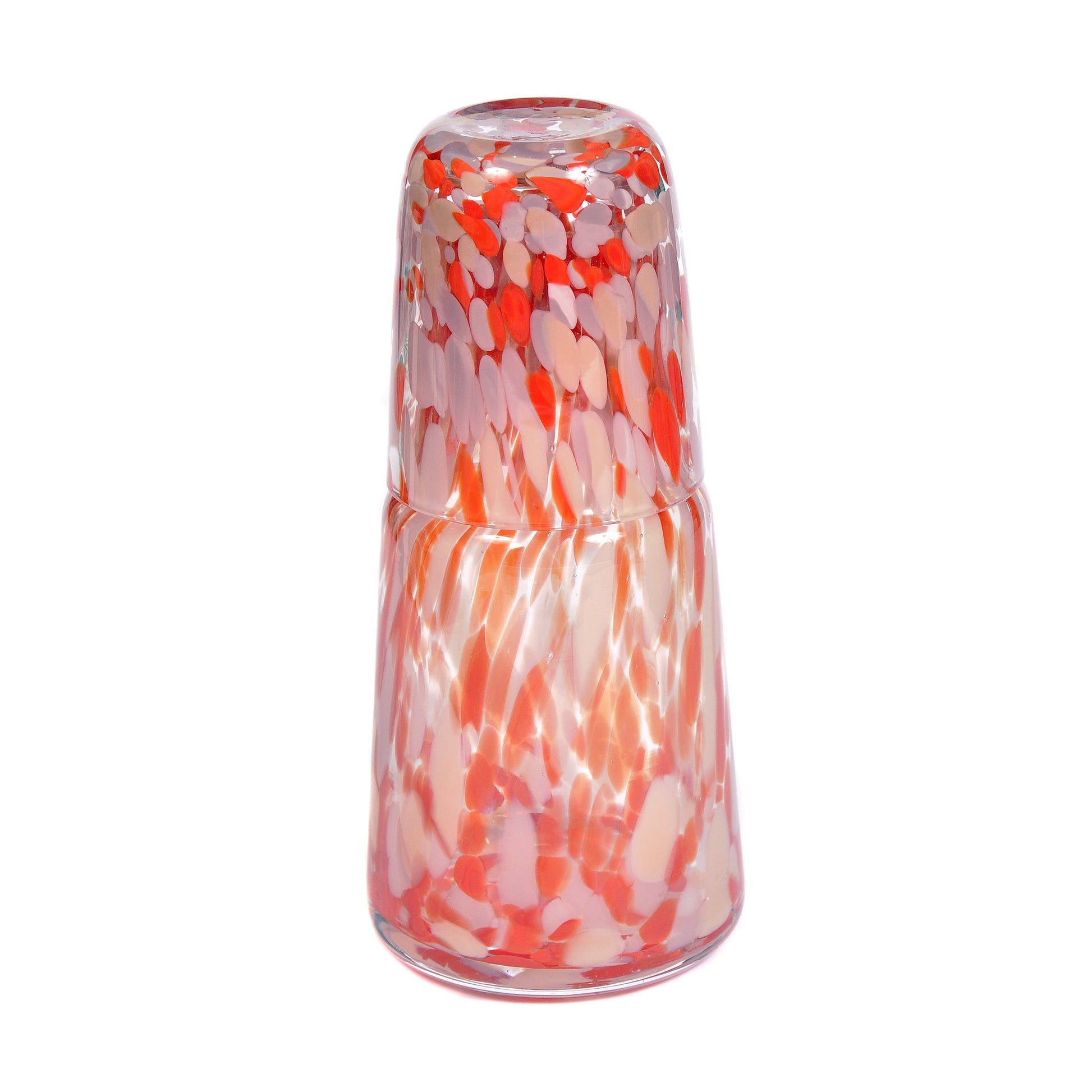 Red and Pink Speckled Night Set Not specified