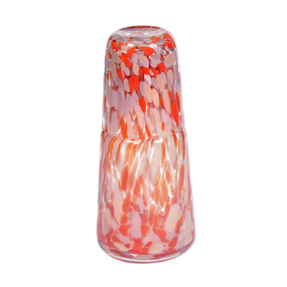 Red and Pink Speckled Night Set Not specified