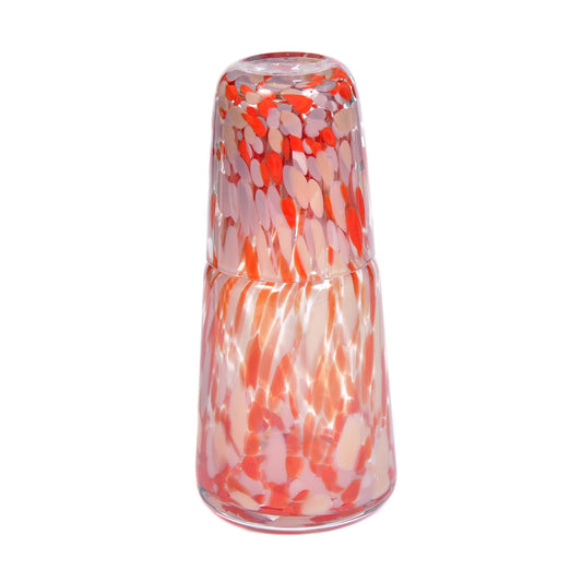 Red and Pink Speckled Night Set Not specified