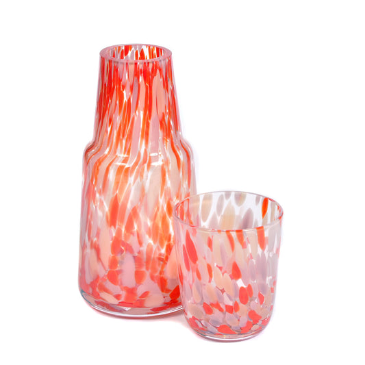 Red and Pink Speckled Night Set Joanna Wood Shop