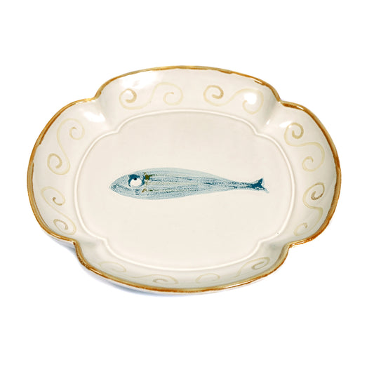 Stoneware Fish Medium Plate Not specified