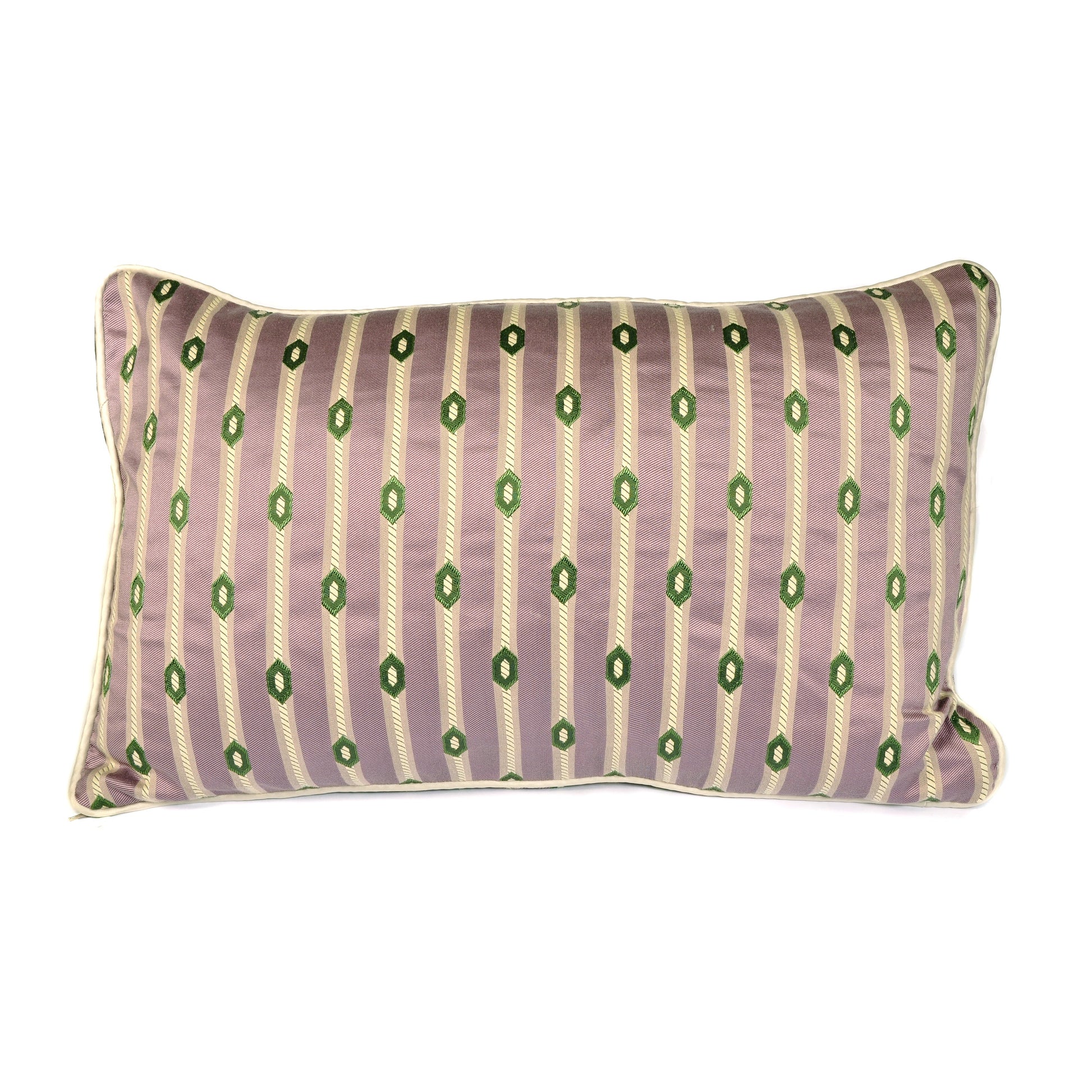 Diamond Stripe Lavender Rectangle Cushion Not specified