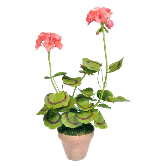 Handmade Coral Pink Paper Geranium Not specified
