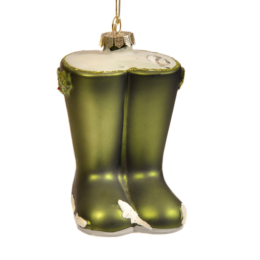 Green Wellington Boots Dec Not specified