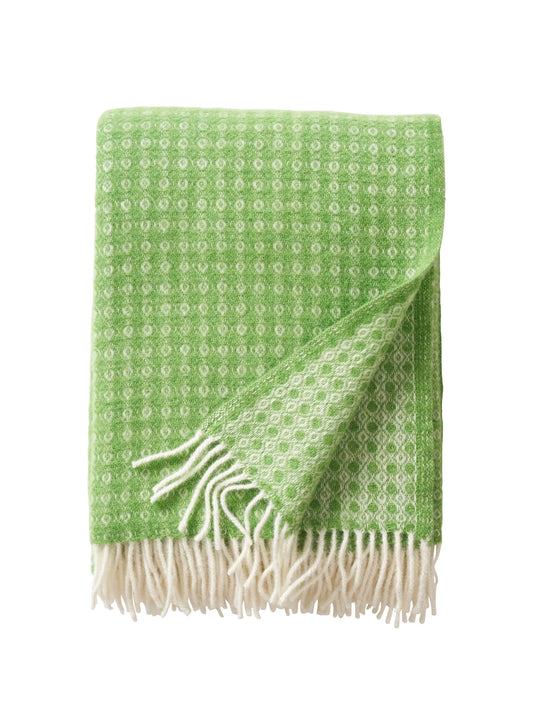 Green Woven Lambswool Throw Not specified