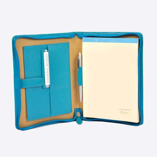 Leather A5 Organiser Turquoise