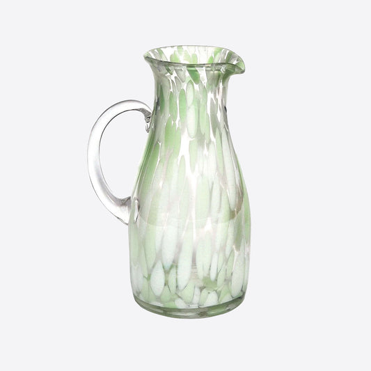 Mint Green and White Speckled Jug
