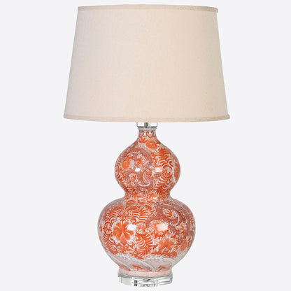 Orange Patterned Ceramic Lamp Joanna Wood Shop