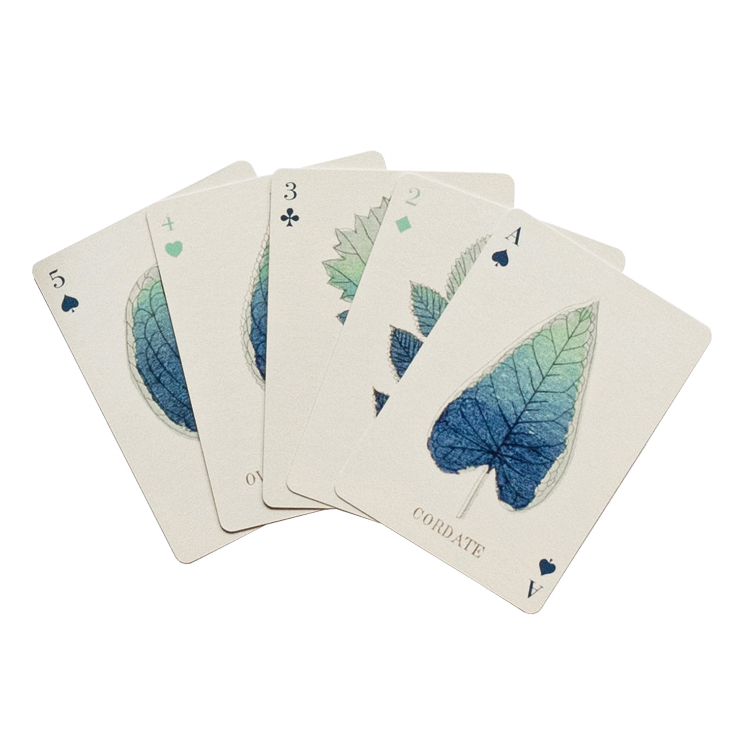 Set of Two Leaf Design Playing Cards Not specified