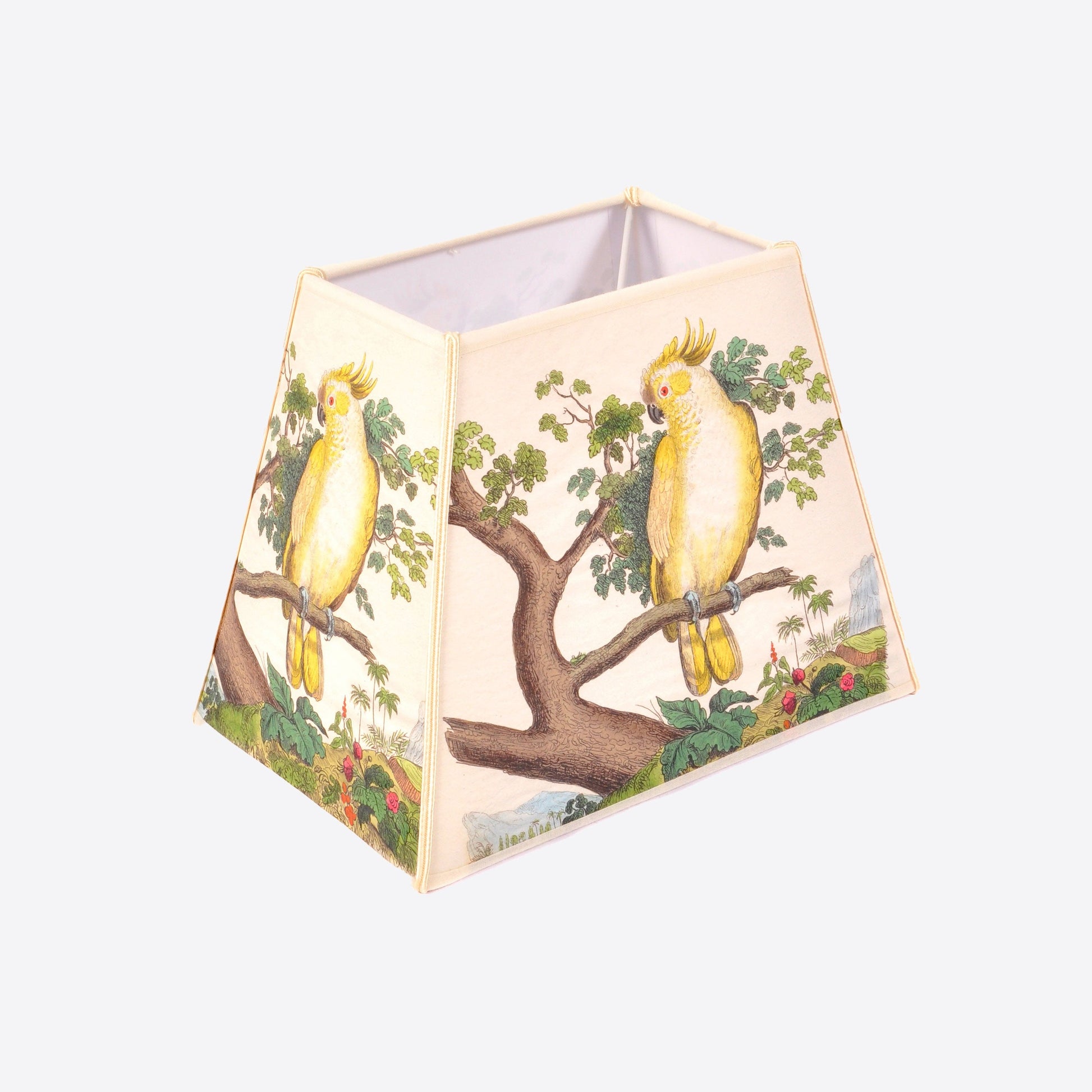 Yellow Parrot Small Rectangle Lampshade Joanna Wood Shop