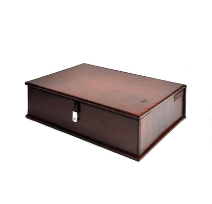 Large Leather Box Tan Joanna Wood Shop