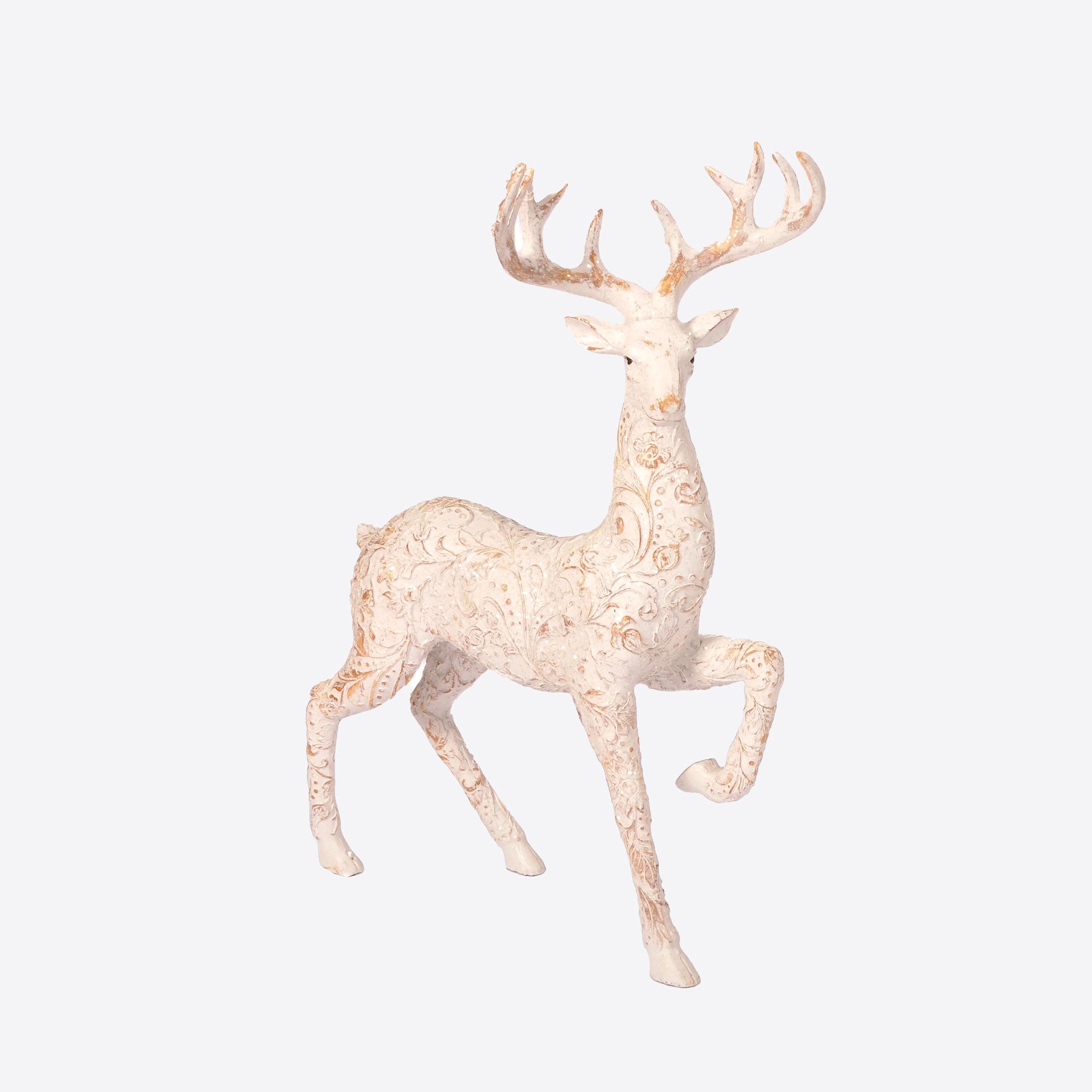 White Embossed Stag Joanna Wood Shop