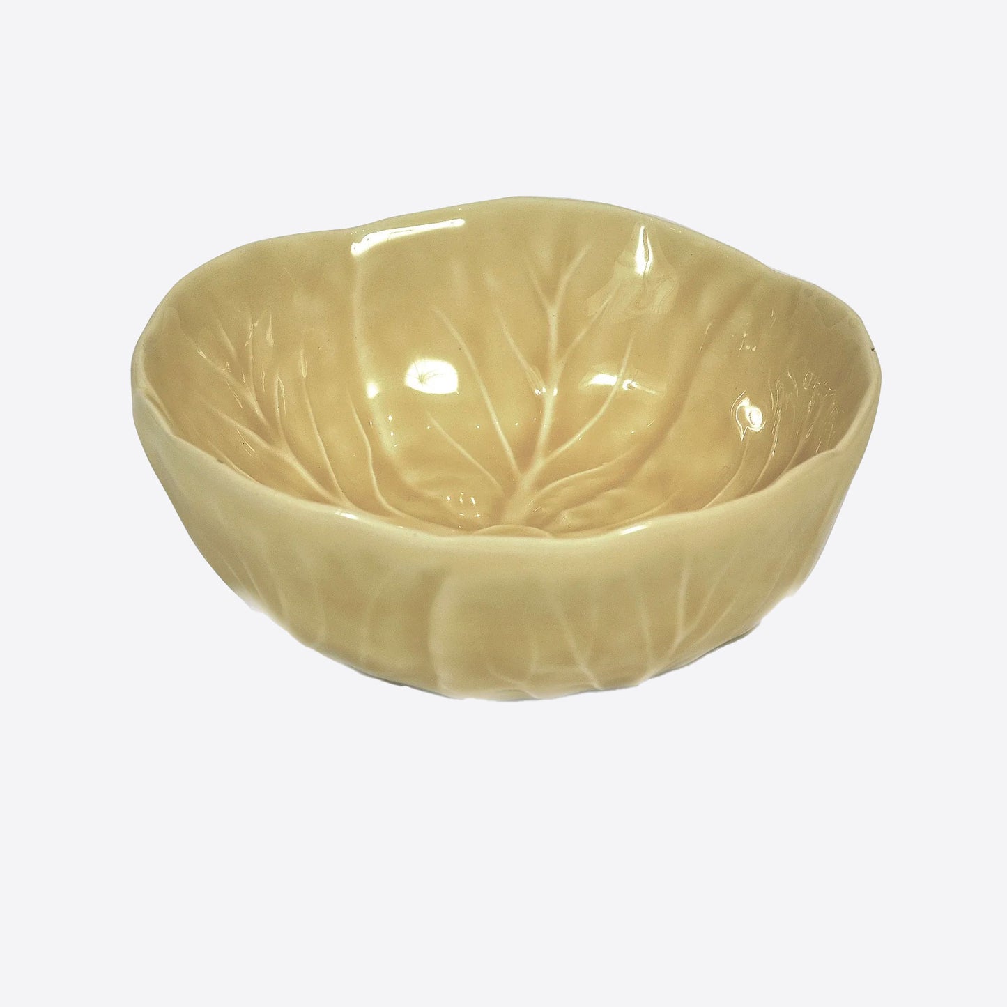 Yellow ceramic cabbage bowl