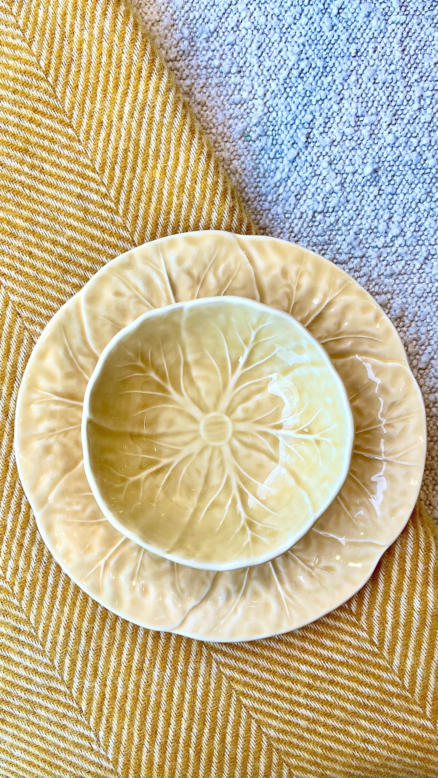 Yellow Cabbage Dessert Plate Joanna Wood Shop