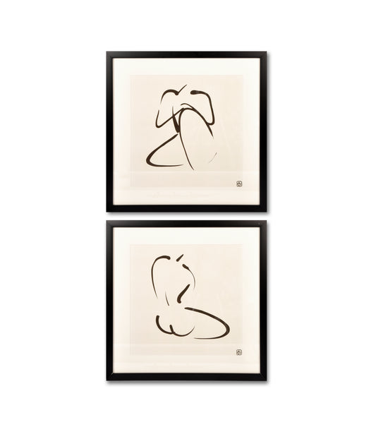 Set of Two Nude Drawings Joanna Wood Shop