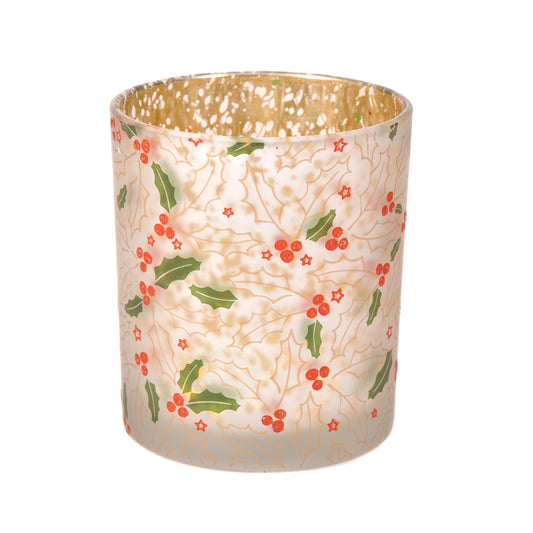 Gold Holly Tealight Holder Not specified