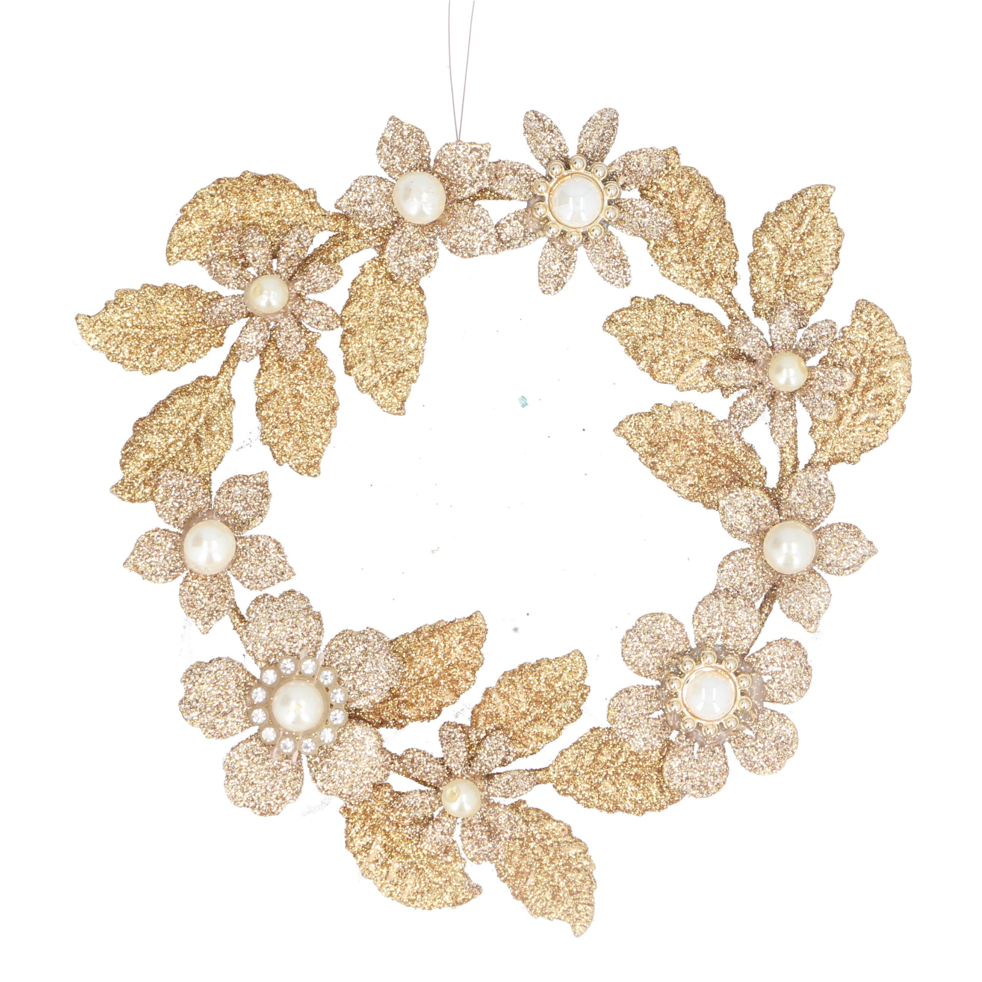Gold Diamante Wreath Decoration Not specified