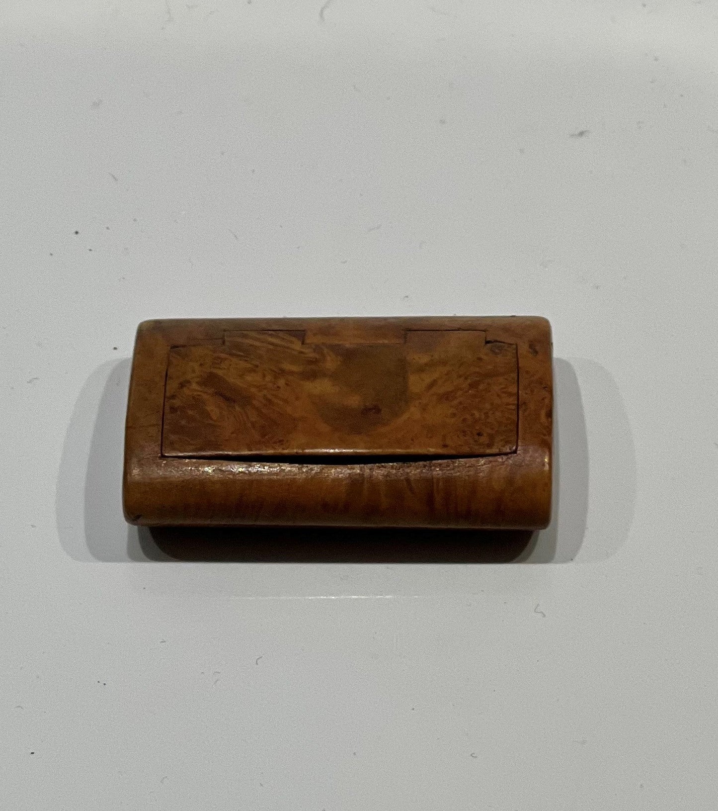 19th Century Miniature Burr Wood Snuff Box Joanna Wood shop