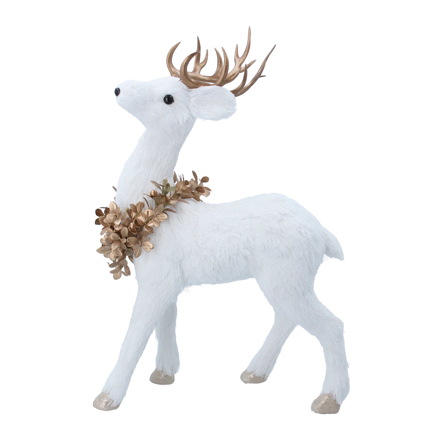 White Bristle Deer with Crown and Wreath Not specified