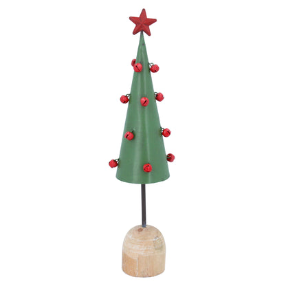 Green Metal Cone Tree Not specified