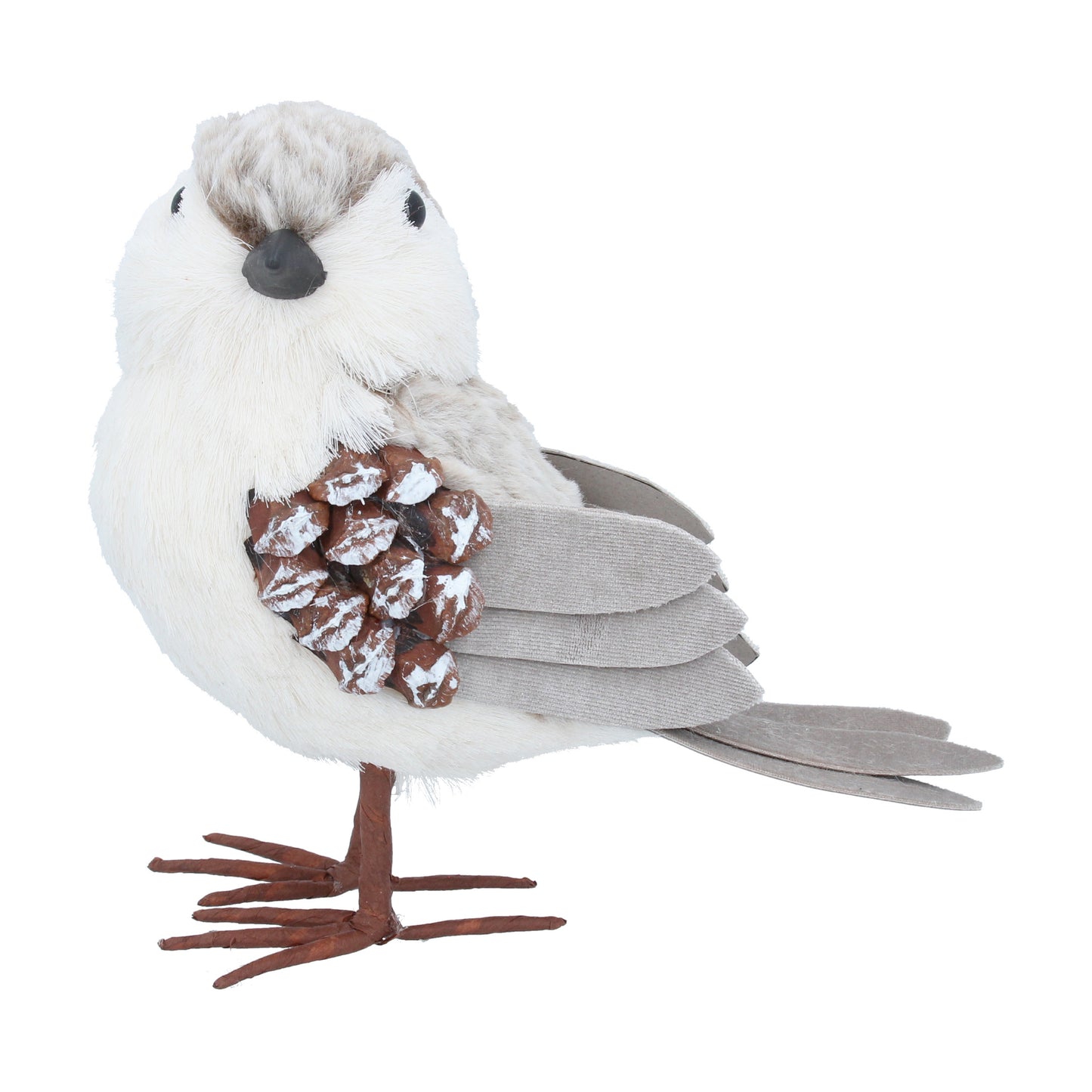 Natural and White Fabric Bird Not specified