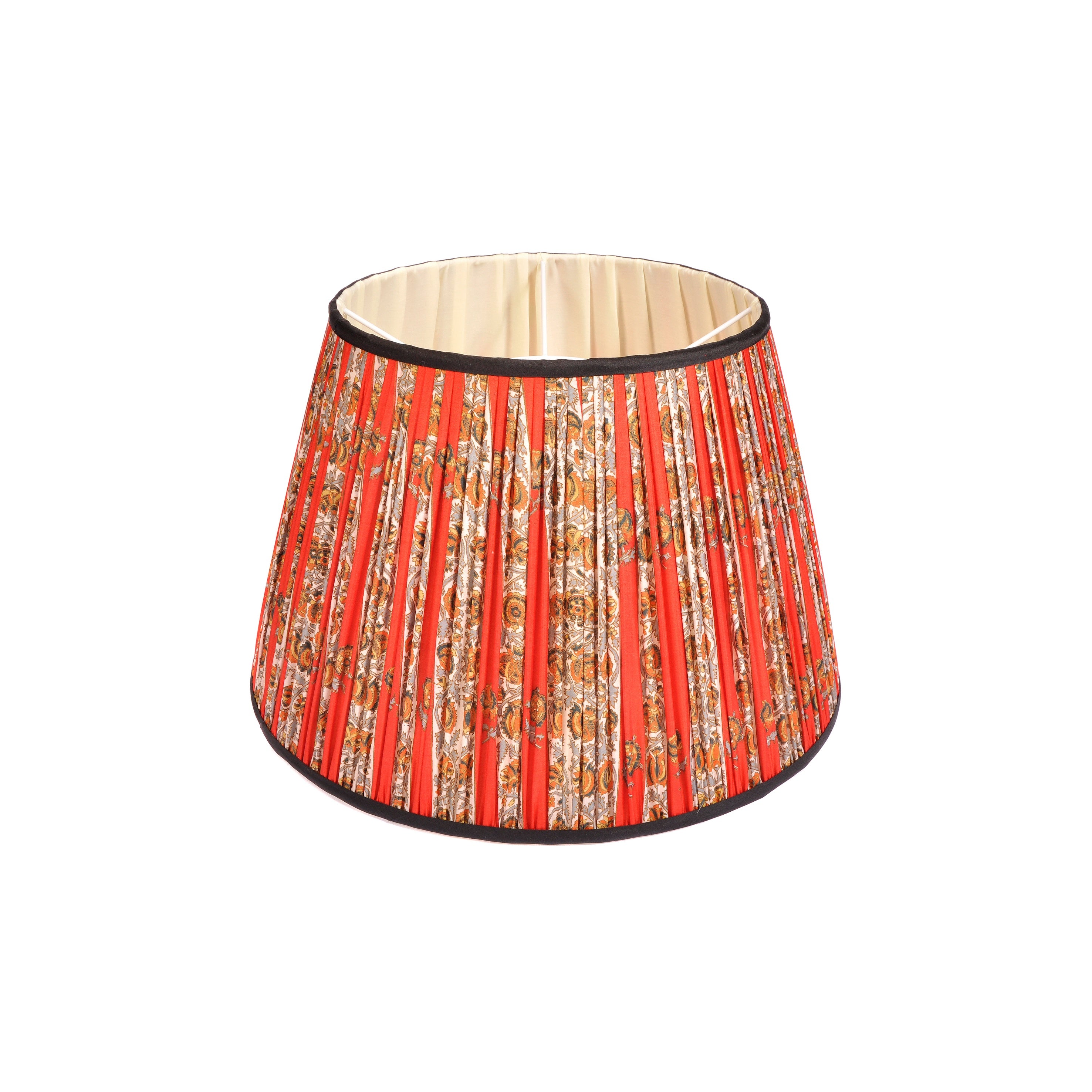 Black and store red lamp shade