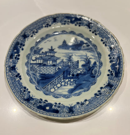 18th Century Chinese Pagoda Plate Not specified