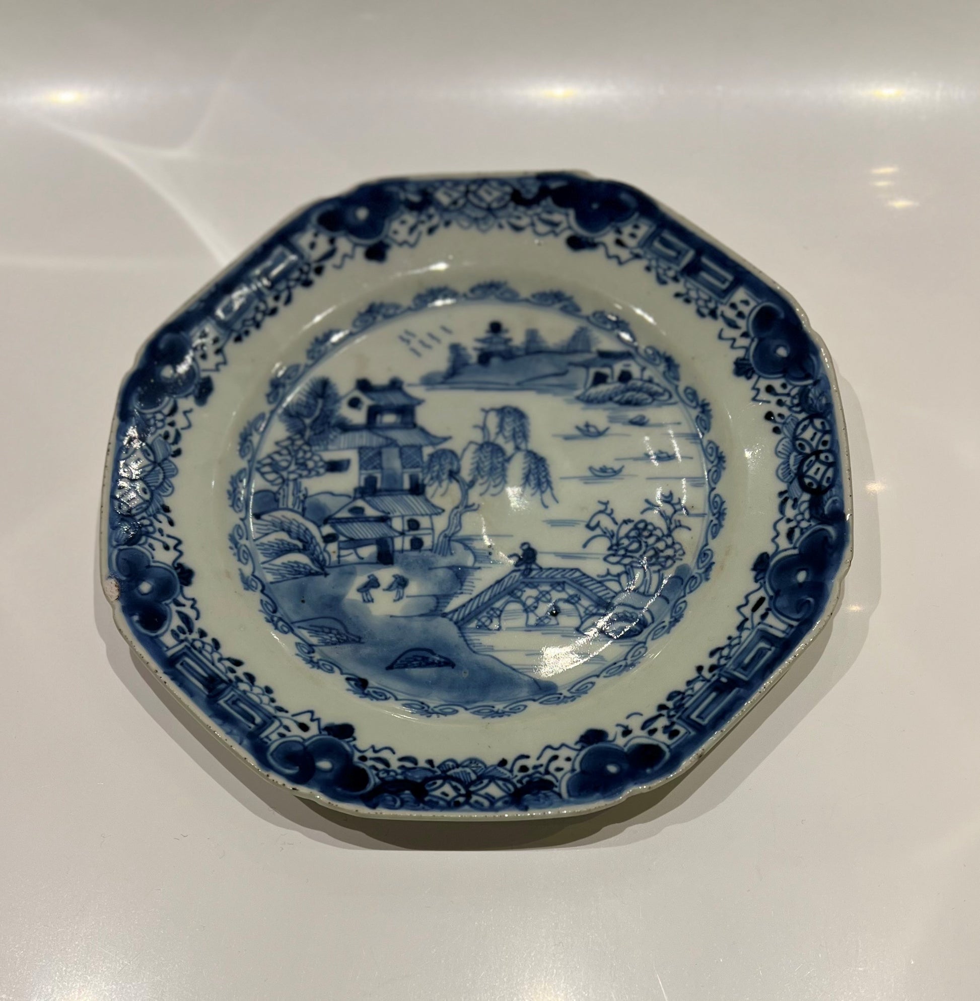 18th Century Qianlong Octagonal Plate Not specified