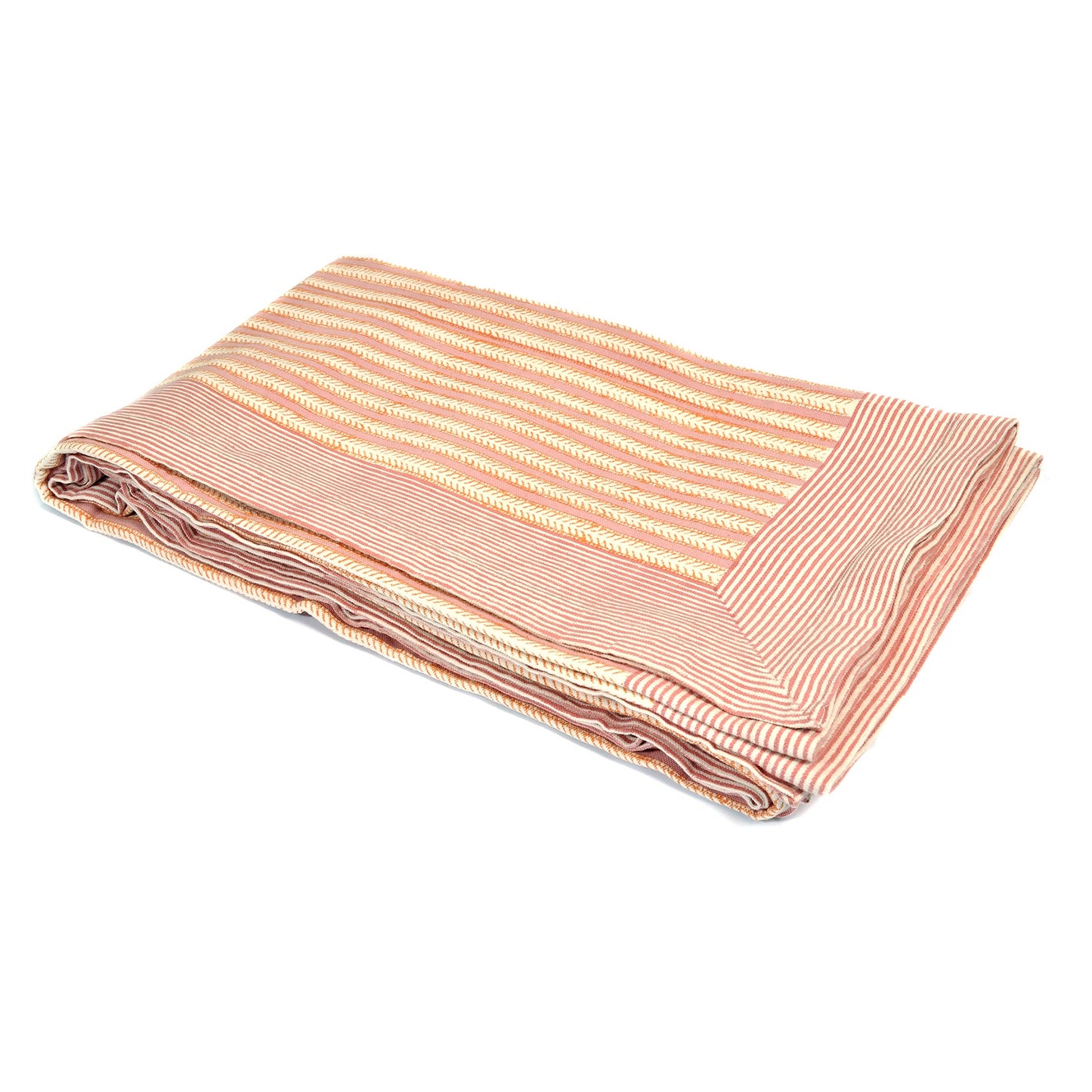 Pink Striped Tablecloth Not specified