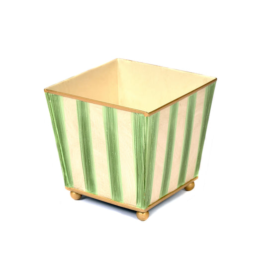 Green Striped Planter Small Joanna Wood Shop