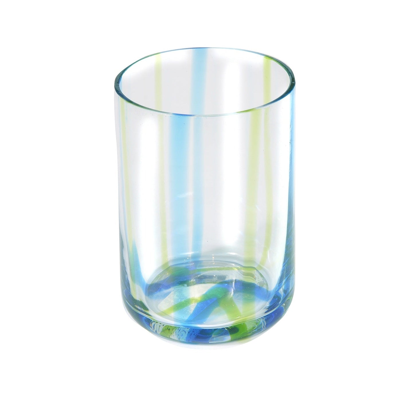 Aquamarine and Green Striped Tumbler Joanna Wood Shop