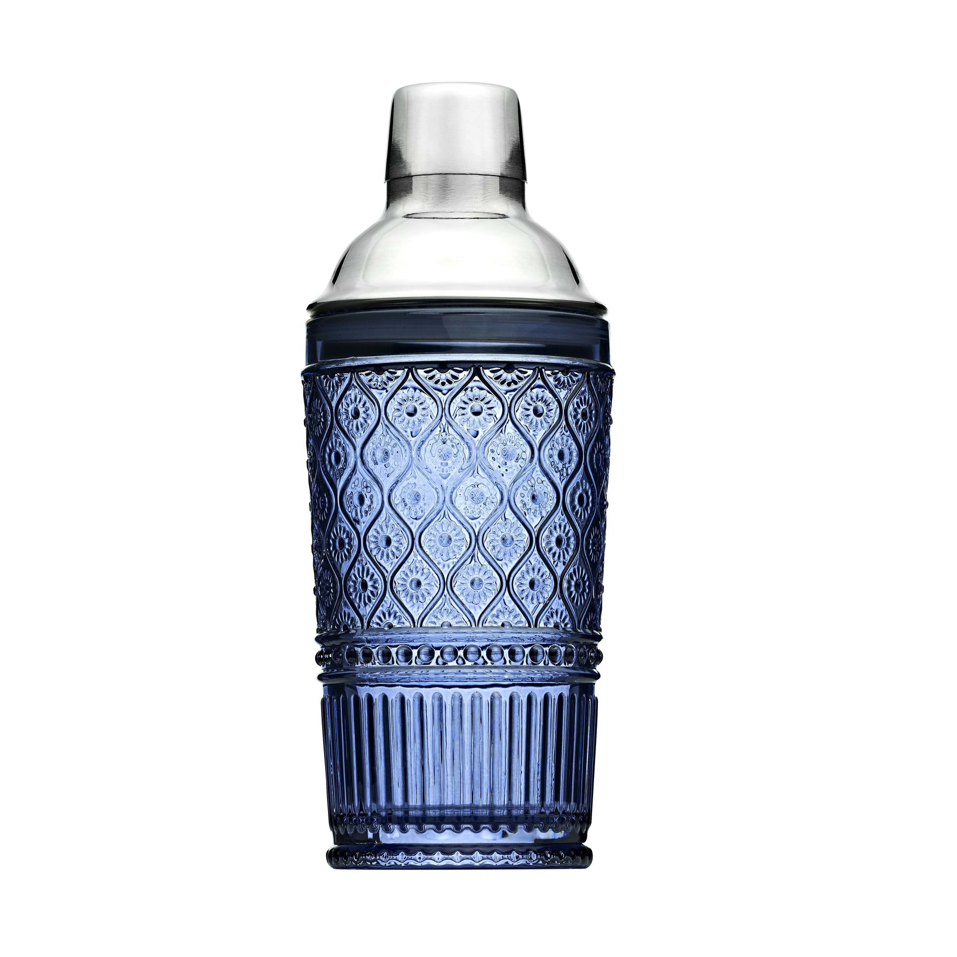 Blue Glass Cocktail Shaker Not specified