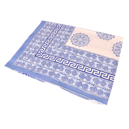 Blue Medallions Cotton Tablecloth Small Joanna Wood Shop