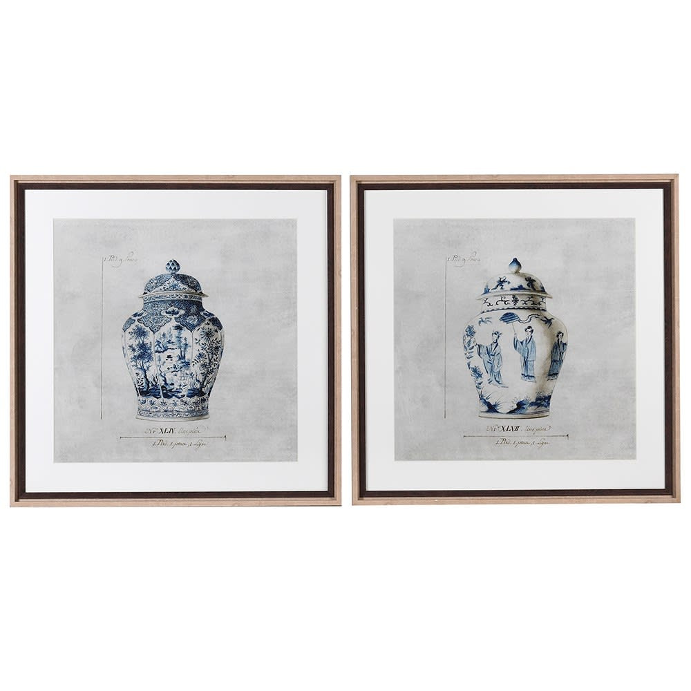 Pair of Chinese Urn Prints Not specified